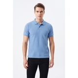 Kamer Erkek Polo Yaka Kısa Kollu Tişört Regular Kalıp 2610 BGL-ST05606 - Mavi - 2XL