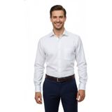Kamer Erkek Regular Fitt Uzun Kol Petek Dokulu Gömlek 3635 BGL-ST04811 - Beyaz