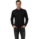 Kamer Erkek Slim Fitt Uzun Kol Petek Dokulu Gömlek 2444 BGL-ST04813 - Siyah - XL