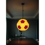 Kamer Sarı Kırmızı Futbol Topu Avize - 00-Beyaz