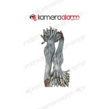 Kamera Alarm Sepeti 10 Adet Hazır Bnc + Dc Power Jak Konnektör Cctv Ahd Tvı Y Kablo - 001-Renkli
