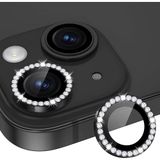 [KAMERA KORUYUCU] For 11/12/12Mini ile uyumlu Kamera Lens Koruyucu Metal Temperli HD Cam Çizilmeye Dayanıklı Kamera Koruyucu (Taşlı Black, iPhone 11/12/12Mini)