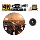 Kamera Online Manzaralı Duvar Saati Gizli Wifi Kamera 4K Canlı Izleme Ve Kayıt