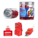 Kamerakutusu Trklink Ez Rj45 Konnektör Kırmızı 100 'Lü Paket Yenı Nesıl