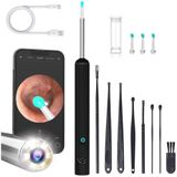 Kameralı Kulak Temizleme Cihazı, 1080P Full HD Kameralı Kulak Temizleyici, 6 Adet LED Işıklı, Ipx5 Su Geçirmez, App Kontrollü, Çocuklar ve Yetişkinler İçin Wifi Kameralı Kablosuz Kulak Temizleyici