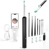Kameralı Kulak Temizleme Cihazı - 1296P Full HD Kameralı Kulak Temizleyici, 6 Adet LED Işıklı, Ipx5 Su Geçirmez, App Kontrollü, Çocuklar ve Yetişkinler İçin Wifi Kameralı Kablosuz Kulak Temizleyici