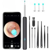 Kameralı Kulak Temizleme Cihazı, 1296P Full HD Kameralı Kulak Temizleyici, 6 Adet LED Işıklı, Su Geçirmez, App Kontrollü, Çocuklar ve Yetişkinler İçin Wifi Kameralı Kablosuz Kulak Temizleyici
