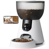 Kameralı Otomatik Mama Kabı, 2k Hd Görüntü Kalitesi, 4 Litre Geniş Hazneli, 5g/2.4g Wifi Bağl - Çok Renkli