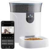 Kameralı Otomatik Mama Kabı - Full Hd Görüntü Kalitesi, Ses Kaydı ve Seslenme Özelliği, 7 Litre Geniş Mama Kapasiteli, Kamera ile Canlı Takip, App Kon