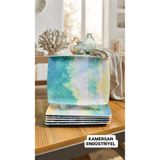 Kamersan 6'lı Dikdörtgen Kayık Tabak Sunum Tabağı Servis Tabağı 23*18 cm – Kahvaltı & Mezelik Seti