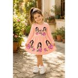 Kamikam Penye Uzun Kol Elbise - Pembe - 2 - 4 Yaş