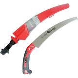 Kamikaze S-330H Turbo 330 mm Kavisli Ağaç Budama Testeresi – Sk-4 Karbon Çelik, Ergonomik Kauçuk Saplı, Kılıflı El Testeresi - Kırmızı - Siyah