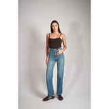 KAMİLKUNDURA kadın straıght fıt jeans pantolon tint yeşil
