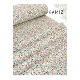 KAMİZ %100 Pamuk Çiçek Baskılı Poplin Kumaş- Nevresim-Çarşaf-Yastık Kılıfı-Elbise-Çanta- 240 Cm Geniş En