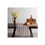 KAMİZ Mercan Çizgili Keten Runner 40x150 Cm