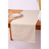 KAMİZ Pamuk Keten Düz Runner 40x150