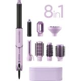 Kamma 8in1 Multi Airglow Saç Şekillendirme Seti Mor 32 mm Maşa Boyutu ile 120 Derece Isı Ayarı