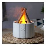 Kamp Ateşi Aromaterapi Hava Nemlendirici Buhar Makinesi Aroma Difüzörü (Beyaz)
