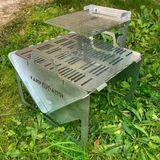 Kamp Ayısı® GrillogyBox™ Katlanır Pratik Asansörlü Mangal, 2mm Çelik, Özel Çantalı 8684432002034