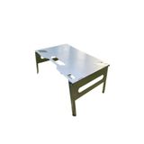 Kamp Ayısı UniBase Modüler Katlanır Kamp Masası, 2 mm Galvaniz Çelik, Çantalı, Siyah