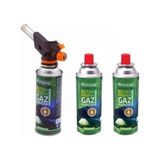 Kamp Çakmaklı Pürmüz 3 Adet 227 gr Kartuş Tüp Set - Yeşil
