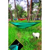Kamp Hamağı Kamp Hamak Bahçe Balkon Outdoor Kamp Piknik Salıncak Yeşil