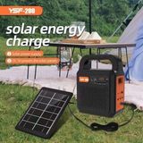 Kamp Lambası Güneş Enerjili Aydınlatma Sistemi 3Ampul,Powerbank,Işıldak,Radyo,Müzik Speaker,Usb/Tf 6000 Mah-Gsu-200