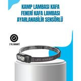 Kamp Lambası Kafa Feneri Kafa Lambası Ayarlanabilir Sensörlü Şarjlı Mir24000744