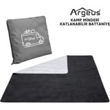 Kamp Minderi & Katlanabilir Polar Kamp Battaniyesi - Argeus - Gri - Acil Durum Battaniyesi - Çok Renkli - .
