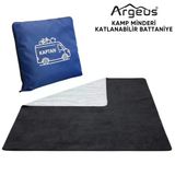 Kamp Minderi & Katlanabilir Polar Kamp Battaniyesi - Argeus - Mavi