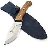 Kamp Mutfak Bıçağı Outdoor Bıçak 21 cm Kahverengi Kılıflı Bıçak