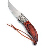Kamp Outdoor Mtech Balçak Gravürlü Çakı 22,4 cm Kemer Klipsli Kilitli Hafif - Kahverengi - Karışık
