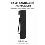 Kamp Sandalyesi Taşıma Kılıfı, Antrasit 100 × 25 Cm