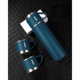 Kamp Termosu - Termos Seti - 500 ml - 3 Adet Bardak Mavi - Çok Renkli