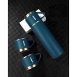 Kamp Termosu - Termos Seti - 500 ML - 3 Adet Bardak Mavi