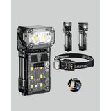 Kamp ve Outdoor Için LED Far 10 Saat Pil Sensörlü Manyetik - Belirtilmemiş - Renkli