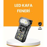 Kamp ve Outdoor Için LED Far 10 Saat Pil Sensörlü Manyetik