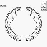 KAMPANA BALATA ( NISSAN: D21 4WD 86 - 98) K1171 - MGA-54228