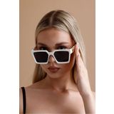 KAMPANİX Yeni Sezon Beyaz A Kalite Ysl Muadil Kadin Trend Model Güneş Gözlüğü