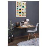 KAMPASİST Katlanır Çalışma Masası Mutfak Masası Duvara Monte 70 x 45 cm