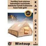 #Kampçadırı Hızlı Kurulum Su Geçirmez Sağlam Lüks 4 Mevsim Dev İç Hacim 6 Kişilik Şişme Kamp Çadırı