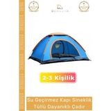 #Kampçadırı Su Geçirmez Sineklikli Hafif Taşınabilir Festival Kolay Kurulum 2-3 Kişilik Kamp Çadırı