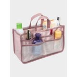 Kampf ™ Pembe Organizer Plaj Seyahat Çanta İçi Düzenleyici Kadınlar İçin Şık ve Pratik Kullanım - Beyaz - Lila
