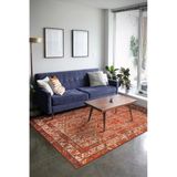 Kamplar Kırmızı Oryantal Modern Geometrik Etnik Desenli Boho Makinada Yıkanabilir Hav Toz Vermez Leke Tutmaz Kaymaz Taban Dijital Makine Baskı Halı Oturma Odası Salon Yolluk Koridor Mutfak Halısı