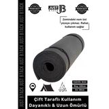 #Kampmatı Taşıma Askılı Su Geçirmez Çift Taraflı Kaymaz Çadır Uyku 6Mm Siyah Kamp Yer Minderi