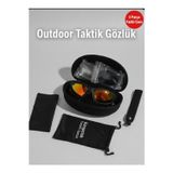 Kamptek Çok Lensli Outdoor Trekking Spor Bisiklet Motor Dağcılık Avcılık Taktik Gözlük Seti Profesyonel
