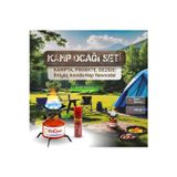 Kamptek Kamp Doğa Ocağı Set Kolay Taşınabilir Denge Aparatlı Çakmak Gazı Hediyeli