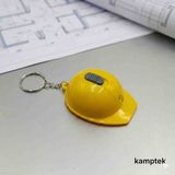 Kamptek Kamp Teknolojisi Baret Tasarım Anahtarlık Açacak Fonksiyonlu Işıklı Tasarım Anahtarlık - Açık Sarı