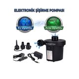 kamptek kamp teknolojisi İki Yönlü Elektrikli Hava Pompası Kamp Şişme Yatak Kullanıma Uygun Şişirme Pompası Havuz Şişirme