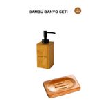 kamptek kamp teknolojisi Kamptek Ahşap Atolyesinden Mutfak Sıvı Sabunluk 100 ml Katı Sabunluk Set 2li